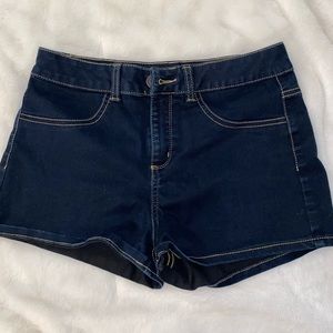 Dark denim shorts